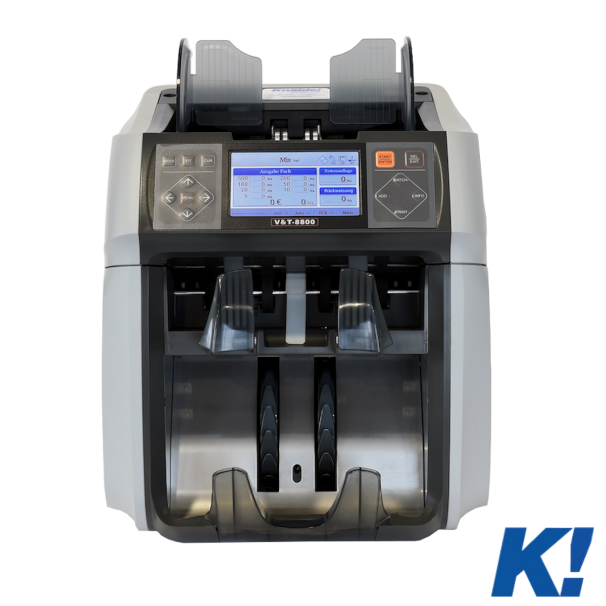 Banknotenzähler V&T-8800 Profi-System | Aussortierfach